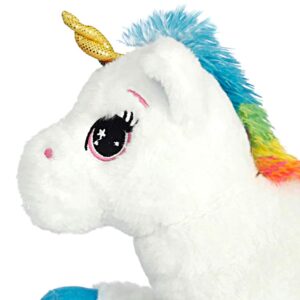PELUCHE LICORNE BLANCHE