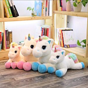 PLUSIEURS PELUCHES LICORNE ROSE ET BLANCHE DE DIFFÉRENTE TAILLES