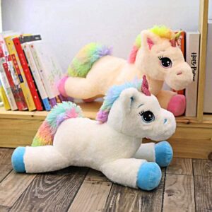 DEUX PELUCHES LICORNE ROSE ET BLANCHE