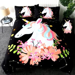 HOUSSE DE COUETTE EMOJI LICORNE N3