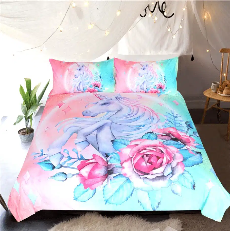 HOUSSE DE COUETTE AVEC LICORNE N-2 3 HOUSSE DE COUETTE AVEC LICORNE N-2