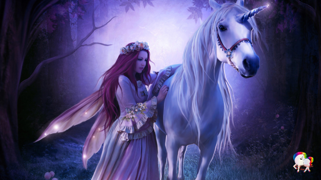 Dans un monde magique et fantastique on découvre le grand amour entre une licorne blanche et une jeune vierge