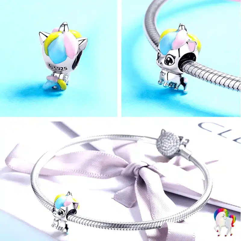 Plusieurs vus du Pendentif licorne argent 925 - LICORNE TRISTE