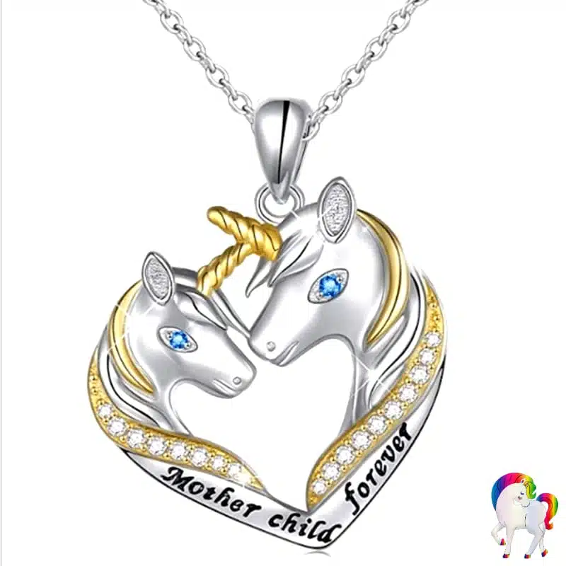 Collier fantaisie licorne